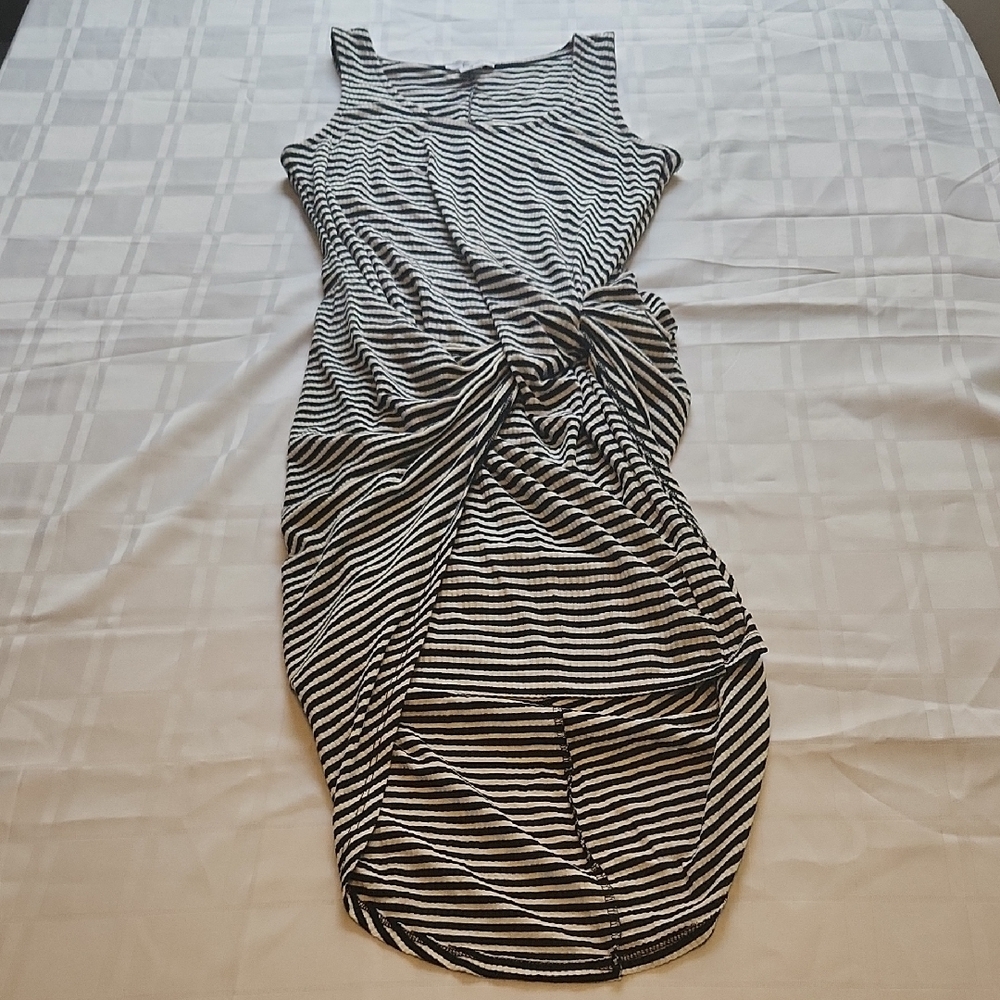 Striped Black and White Dress